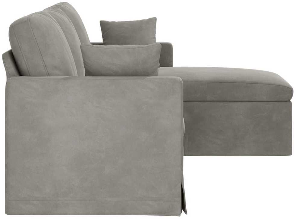 Sofa Šviesiai pilka 198 x 134 x 80 cm Aksomas