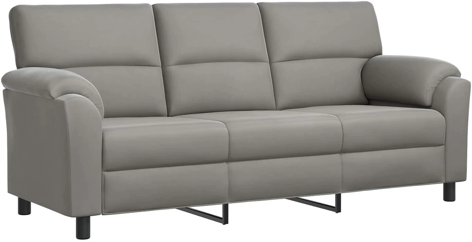 Sofa Šviesiai pilka 214 x 85 x 93 cm Aksomas