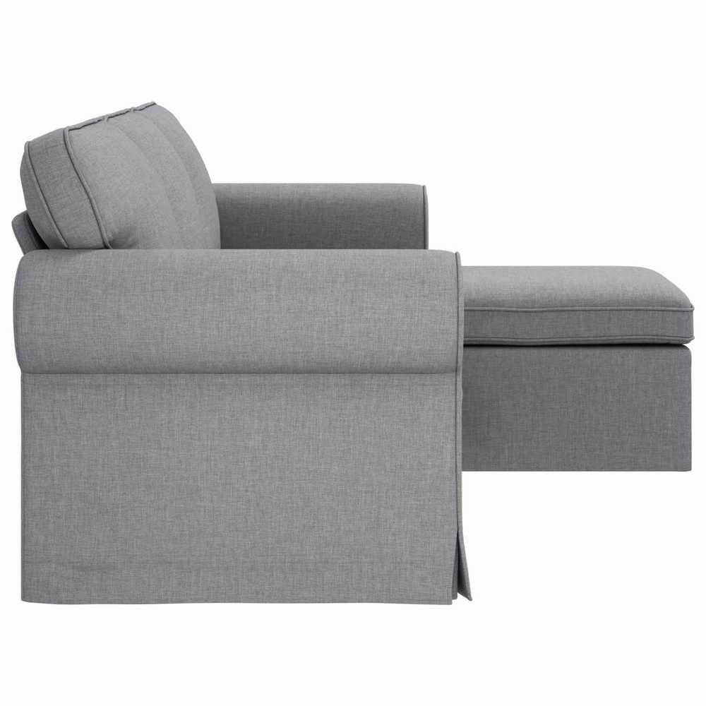 Sofa Šviesiai pilka 195 x 138 x 80 cm audinys
