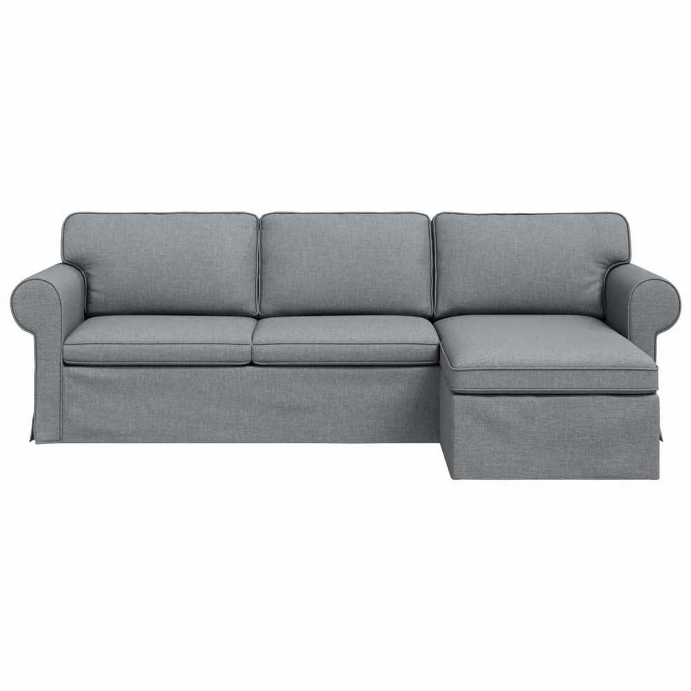 Sofa Šviesiai pilka 245 x 138 x 80 cm audinys