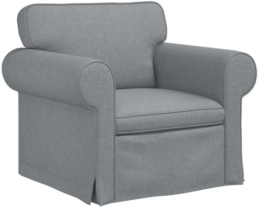 Fotelis Sofa Šviesiai pilka 215 x 82 x 80 cm Metalas