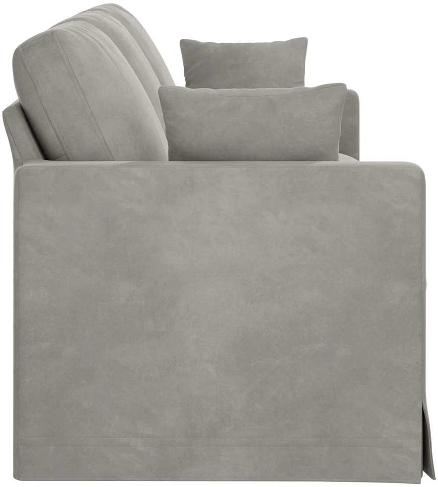 Sofa Šviesiai pilka 228 x 78 x 80 cm Aksomas