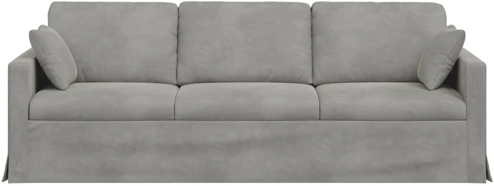 Sofa Šviesiai pilka 228 x 78 x 80 cm Aksomas