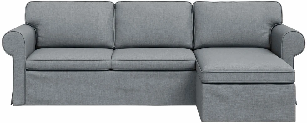 Sofa Šviesiai pilka 245 x 138 x 80 cm audinys