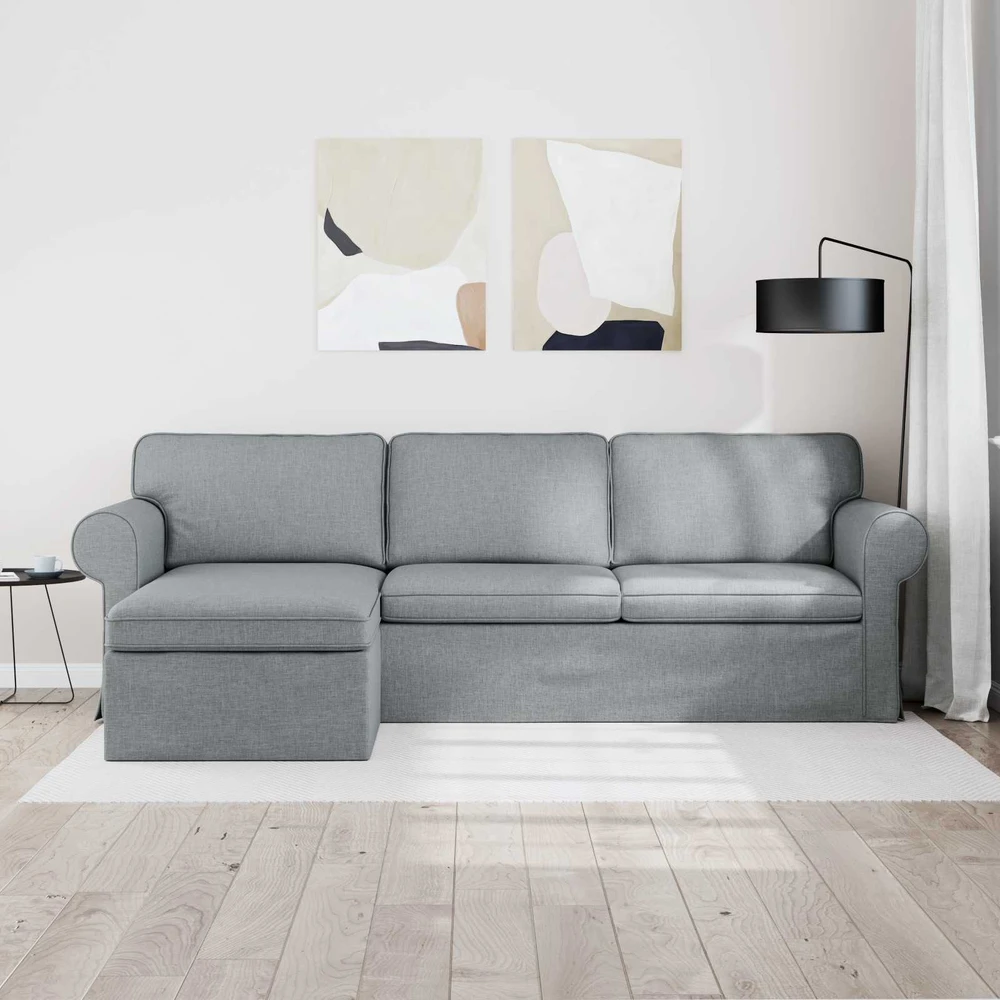 Sofa Šviesiai pilka 245 x 138 x 80 cm audinys