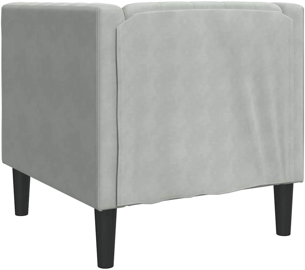 Sofa Šviesiai pilka 74,5 x 71 x 70,5 cm Aksomas