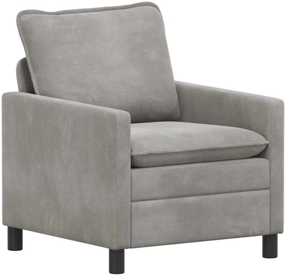 Sofa Šviesiai pilka 76 x 81 x 87,5 cm Aksomas
