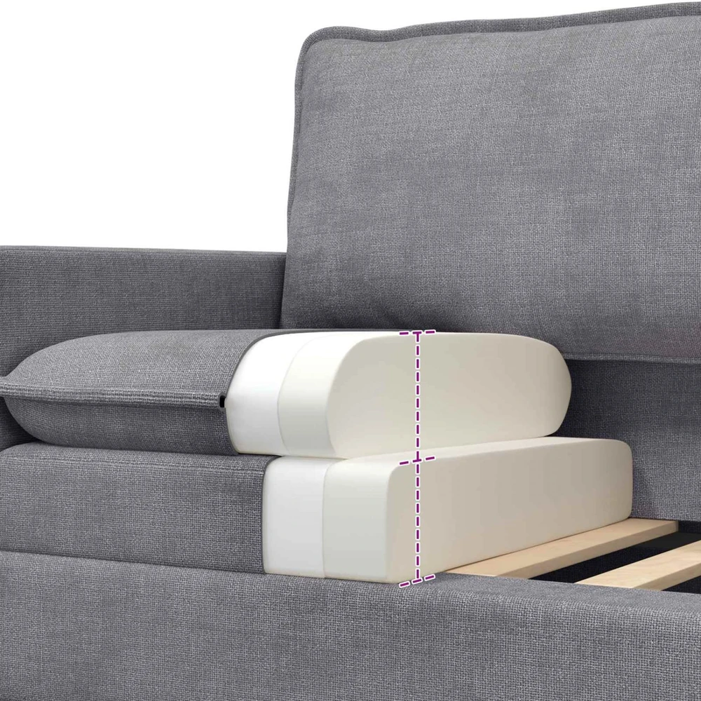 Sofa Šviesiai pilka 76 x 81 x 87,5 cm Poliesteris