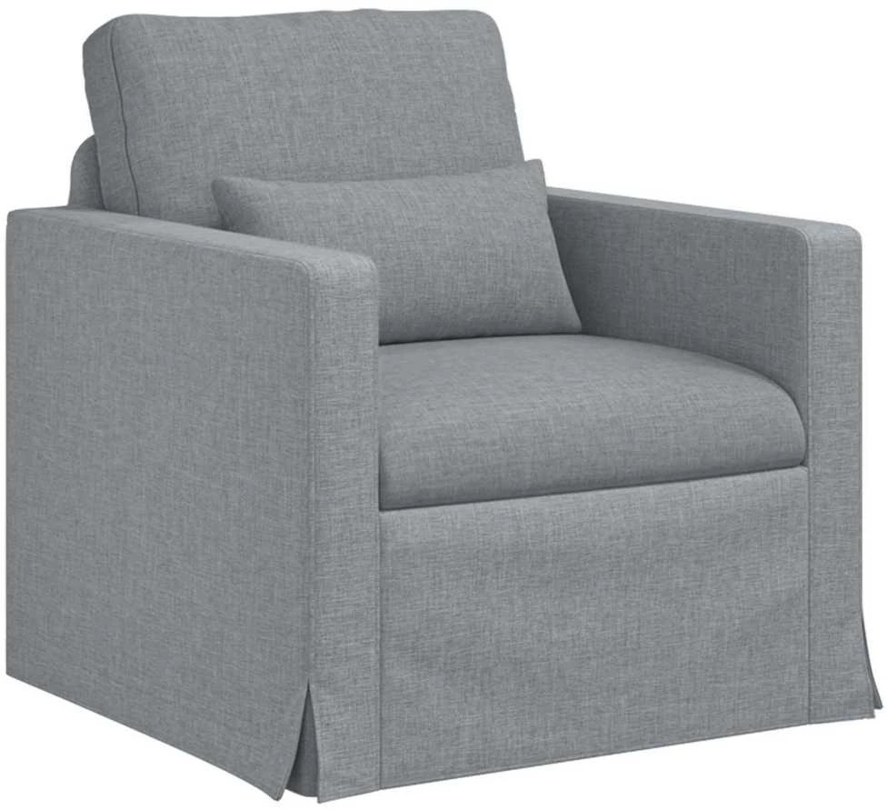 Fotelis Sofa Šviesiai pilka 78 x 78 x 80 cm Metalas