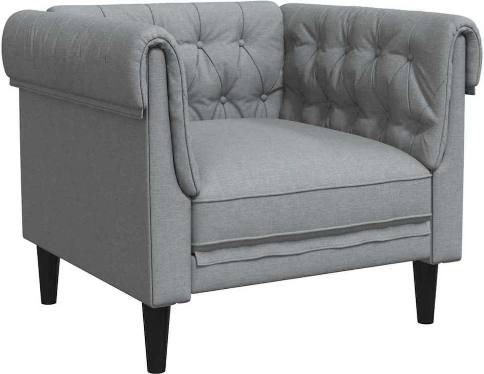 Sofa Šviesiai pilka 78,5 x 74,5 x 74,5 cm Poliesteris