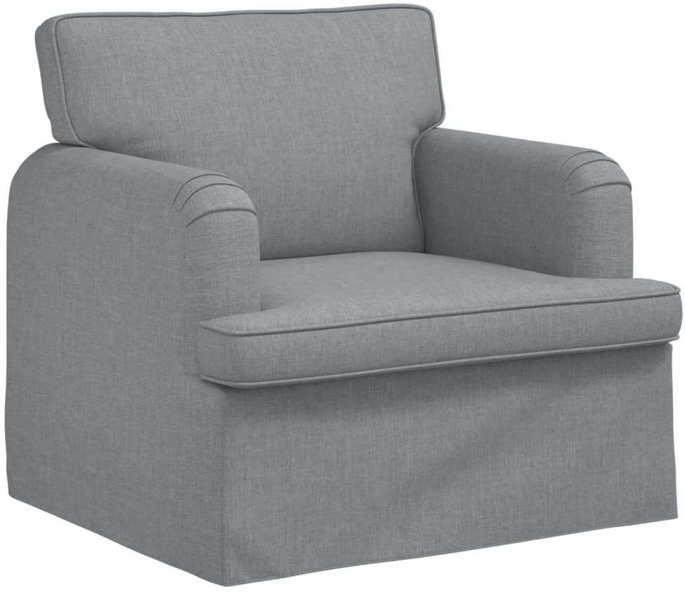 Fotelis Sofa Šviesiai pilka 142 x 80 x 85 cm Metalas