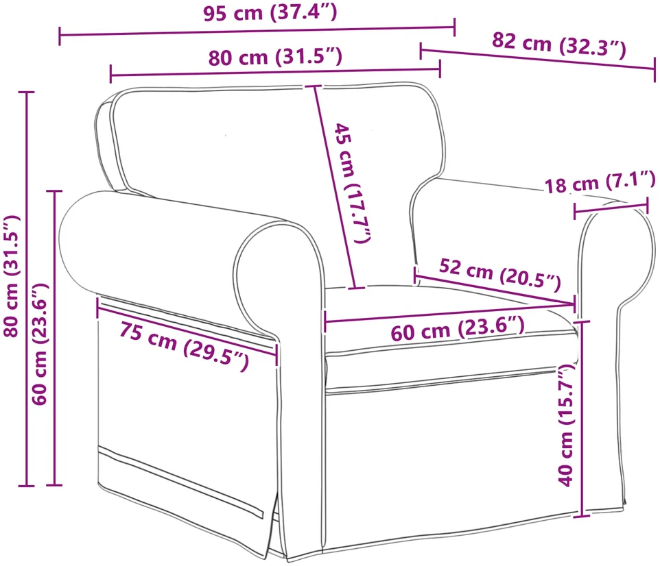 Fotelis Sofa Šviesiai pilka 215 x 82 x 80 cm Metalas
