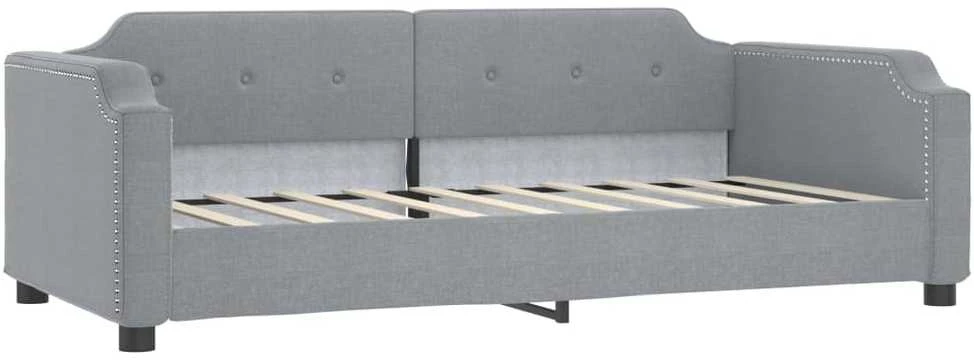 Sofa, šviesiai pilkos spalvos, 90x190cm, audinys