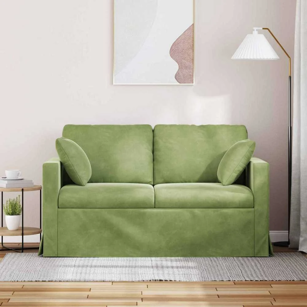 Sofa Šviesiai žalia 138 x 78 x 80 cm Aksomas