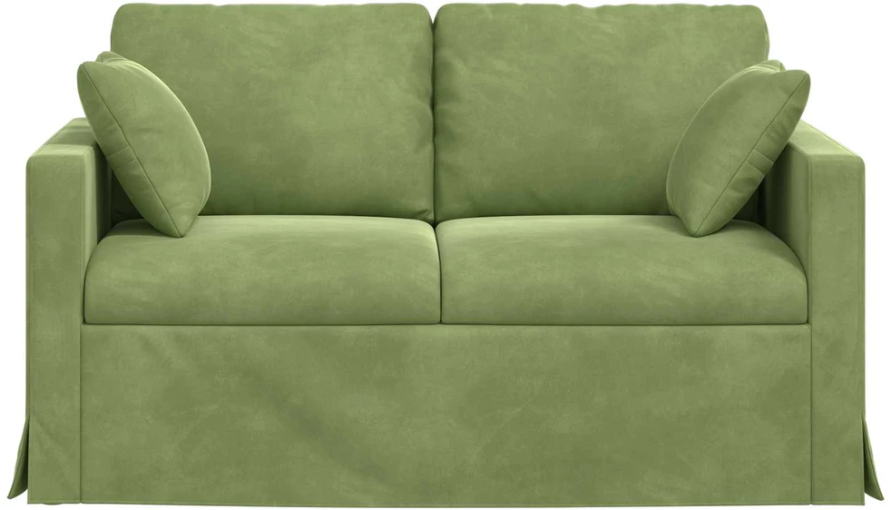 Sofa Šviesiai žalia 138 x 78 x 80 cm Aksomas