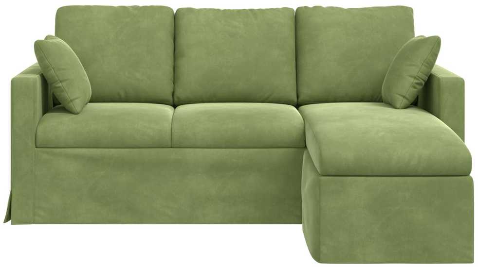 Sofa Šviesiai žalia 178 x 134 x 80 cm Aksomas