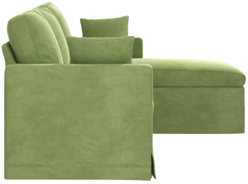 Sofa Šviesiai žalia 178 x 134 x 80 cm Aksomas