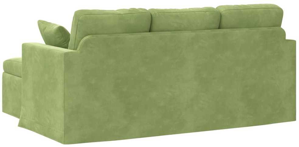 Sofa Šviesiai žalia 178 x 134 x 80 cm Aksomas