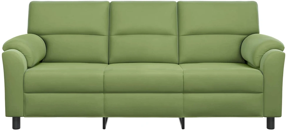 Sofa Šviesiai žalia 214 x 85 x 93 cm Aksomas