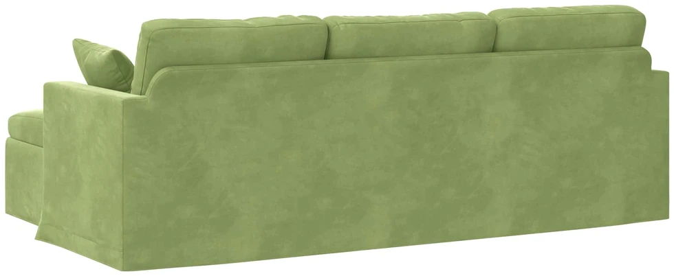 Sofa Šviesiai žalia 228 x 134 x 80 cm Aksomas