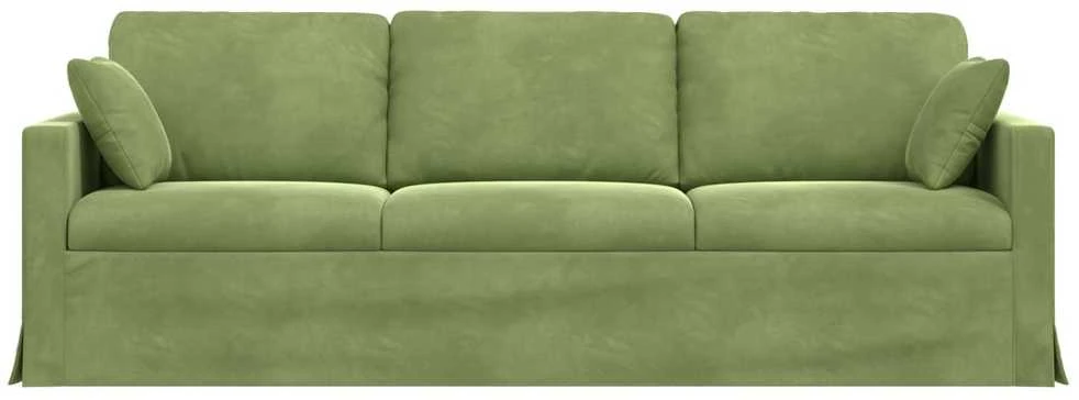 Sofa Šviesiai žalia 228 x 78 x 80 cm Aksomas