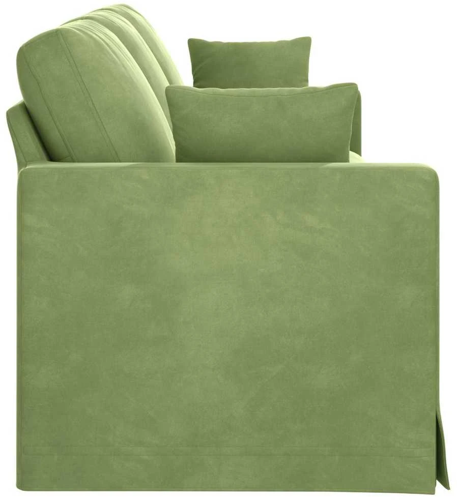 Sofa Šviesiai žalia 228 x 78 x 80 cm Aksomas