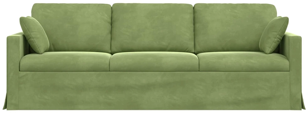 Sofa Šviesiai žalia 228 x 78 x 80 cm Aksomas