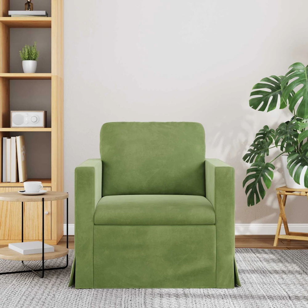 Sofa Šviesiai žalia 78 x 78 x 80 cm Aksomas