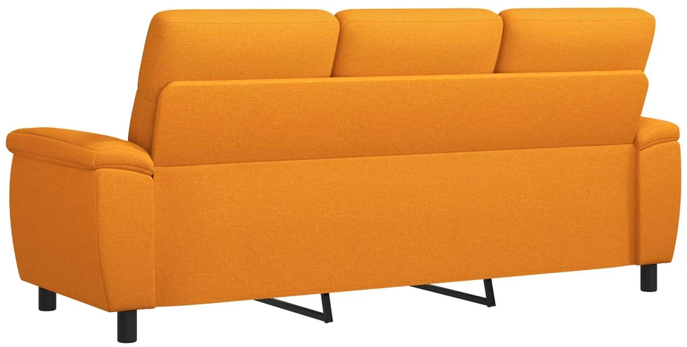 Sofa Tamsiai geltona 214 x 90 x 95 cm Audinys