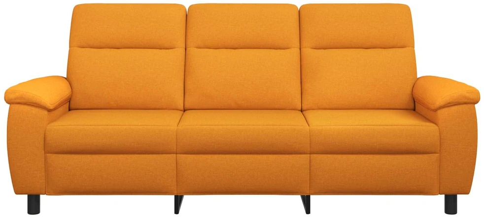 Sofa Tamsiai geltona 214 x 90 x 95 cm Audinys