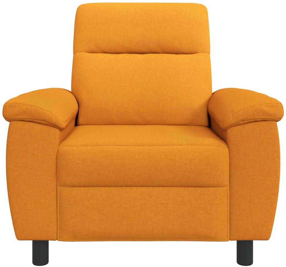 Sofa Tamsiai geltona 95 x 90 x 95 cm Audinys