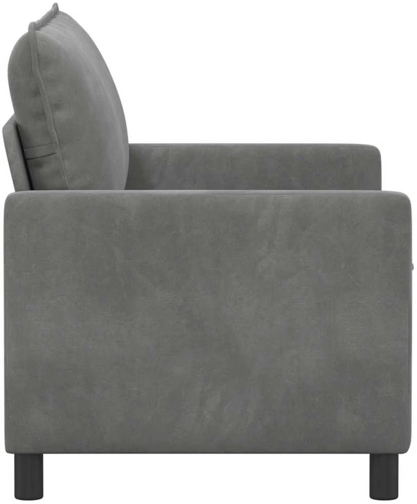 Sofa Tamsiai pilka 126 x 81 x 87,5 cm Aksomas