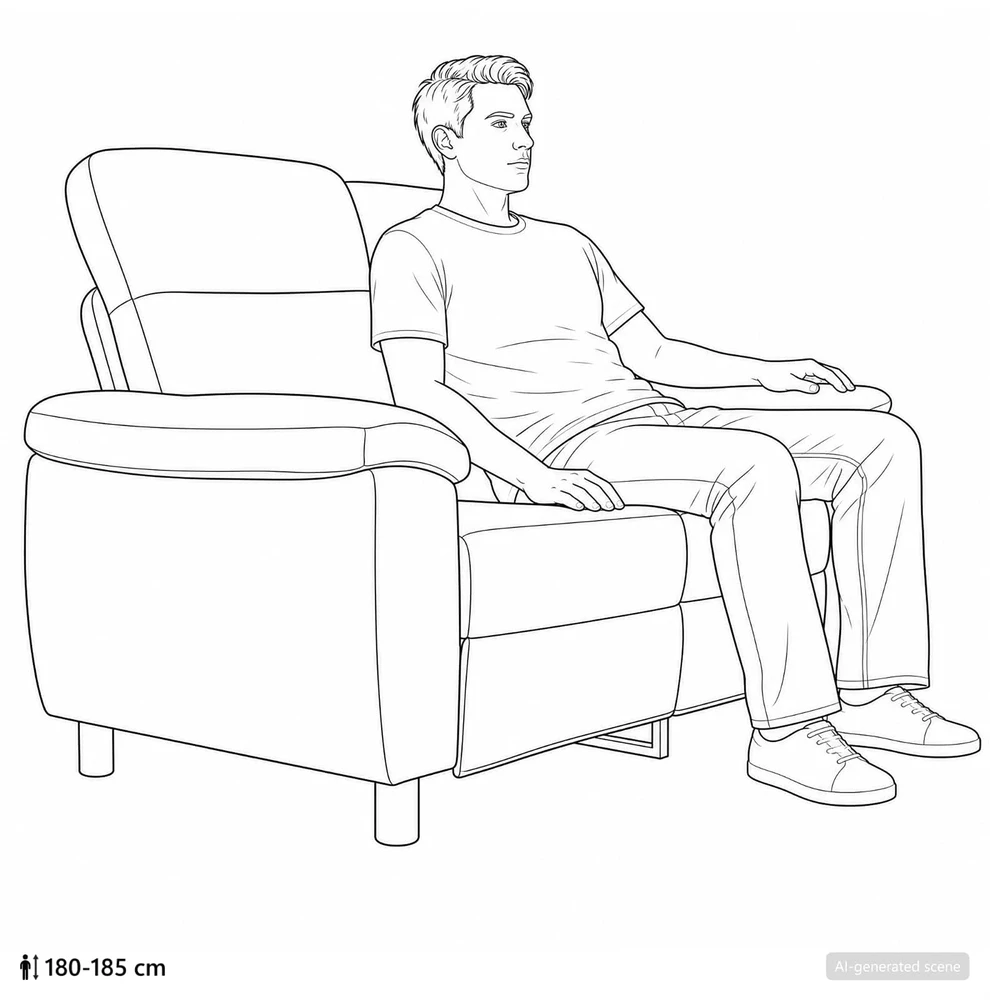 Sofa Tamsiai pilka 158 x 90 x 95 cm Dirbtinė suedė oda