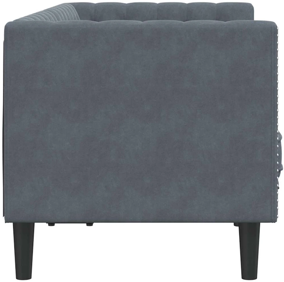 Sofa Tamsiai pilka 174 x 74,5 x 70,5 cm Aksomas
