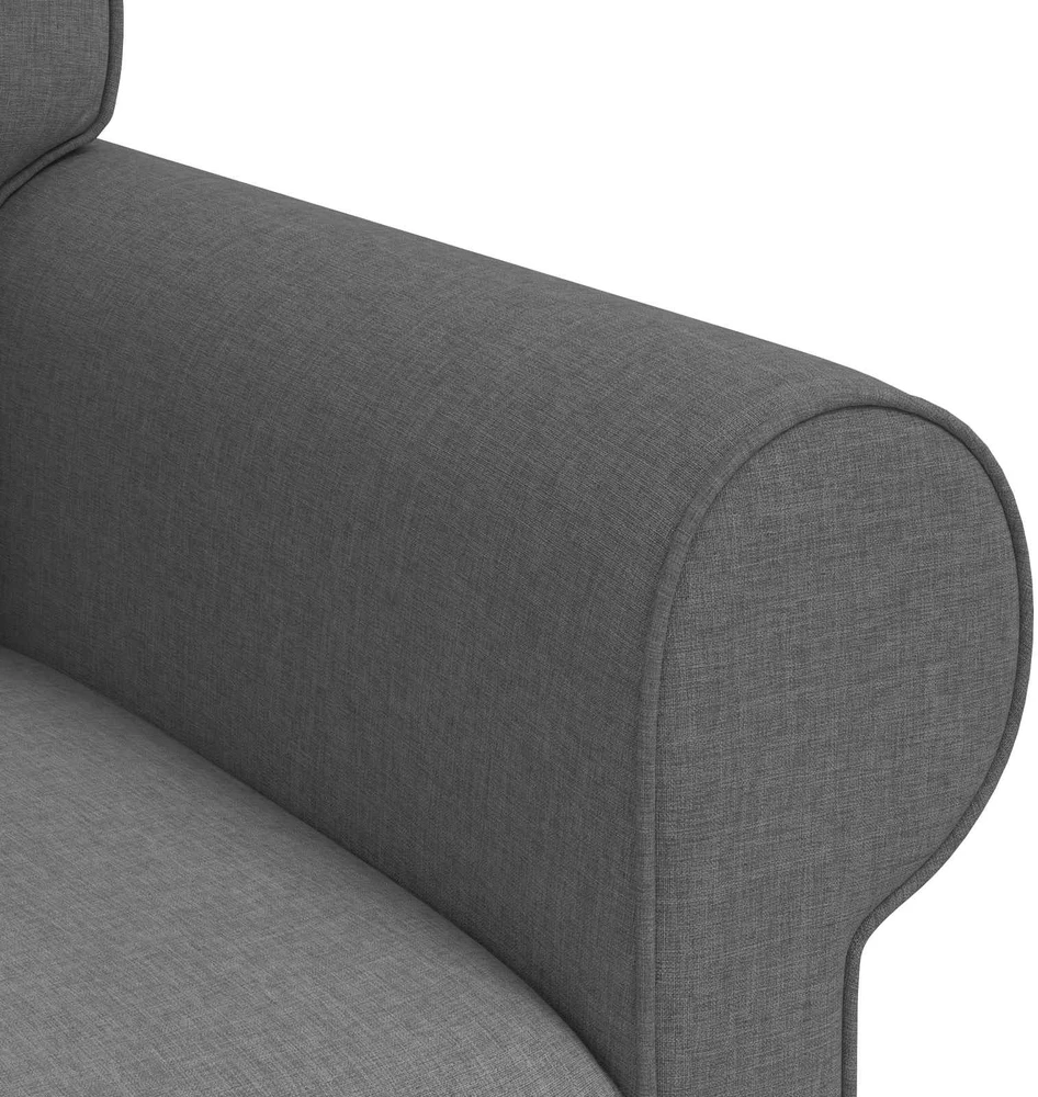 Sofa Tamsiai pilka 215 x 82 x 80 cm Metalas
