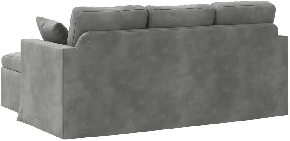 Sofa Tamsiai pilka 178 x 134 x 80 cm Aksomas