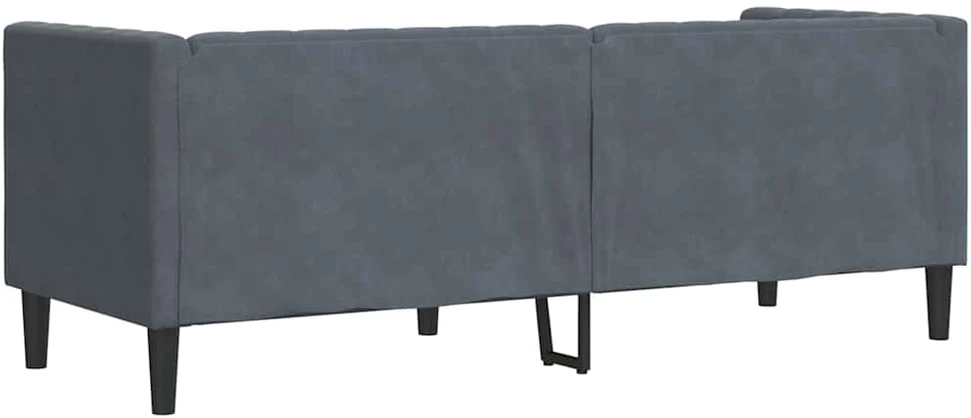 Sofa Tamsiai pilka 194 x 74,5 x 70,5 cm Aksomas