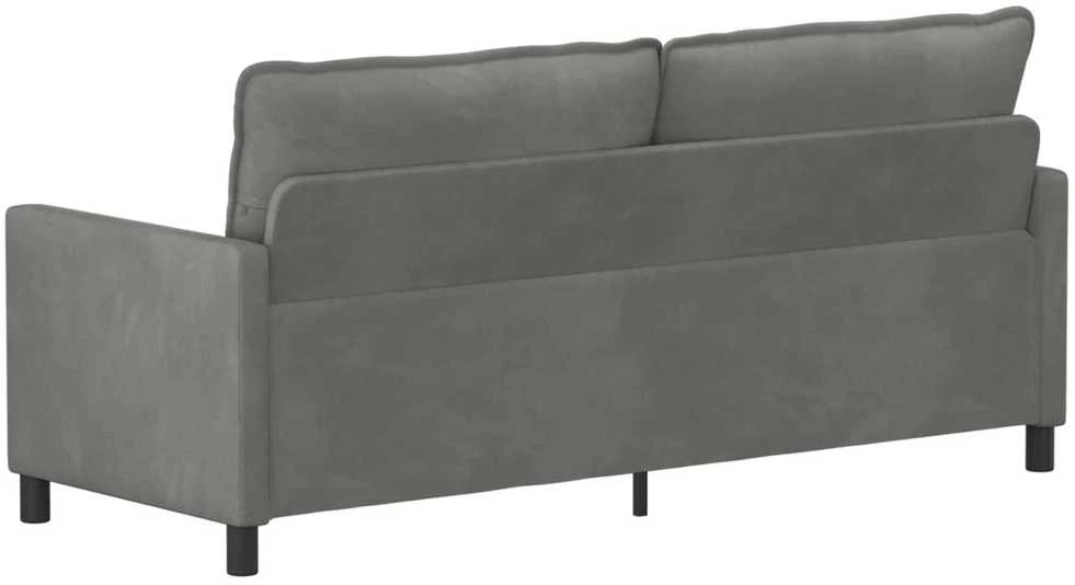 Sofa Tamsiai pilka 196 x 81 x 87,5 cm Aksomas
