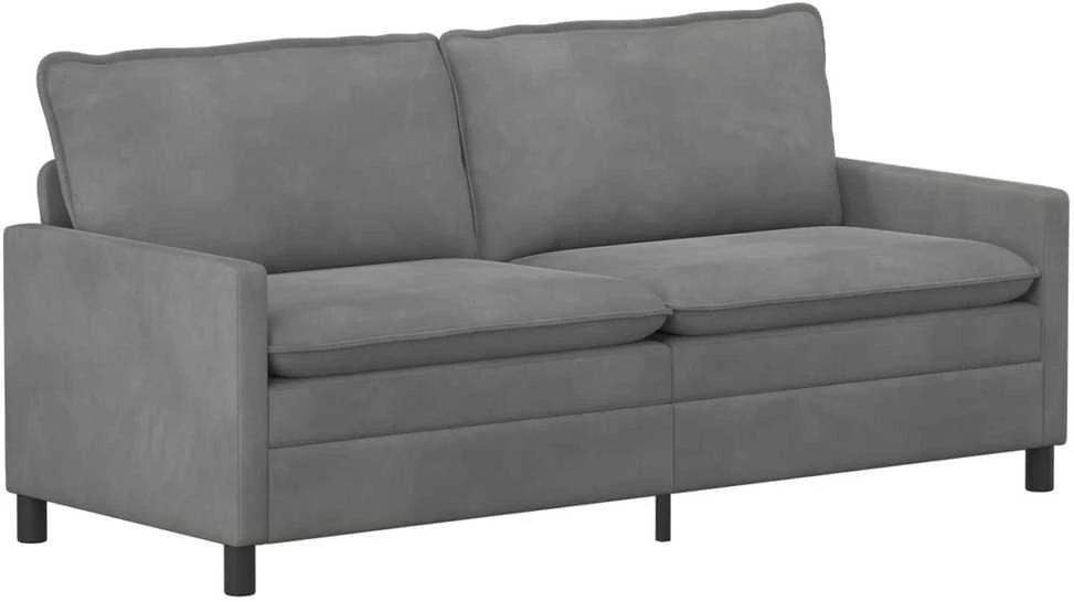 Sofa Tamsiai pilka 196 x 81 x 87,5 cm Aksomas