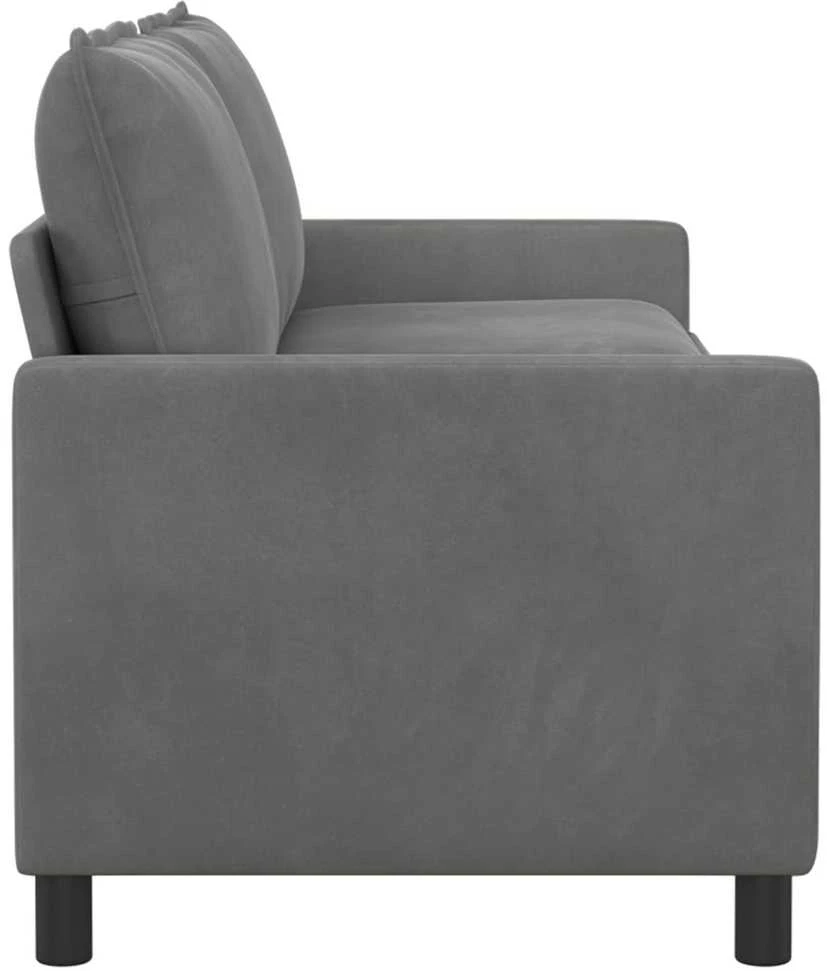 Sofa Tamsiai pilka 196 x 81 x 87,5 cm Aksomas