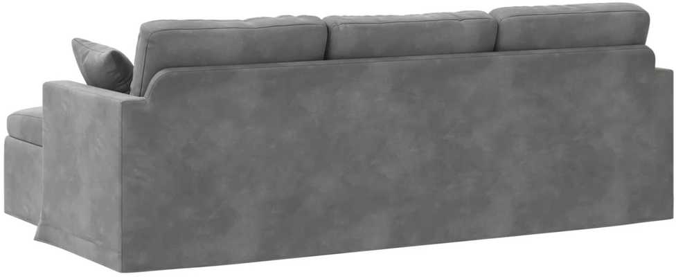 Sofa Tamsiai pilka 228 x 134 x 80 cm Aksomas
