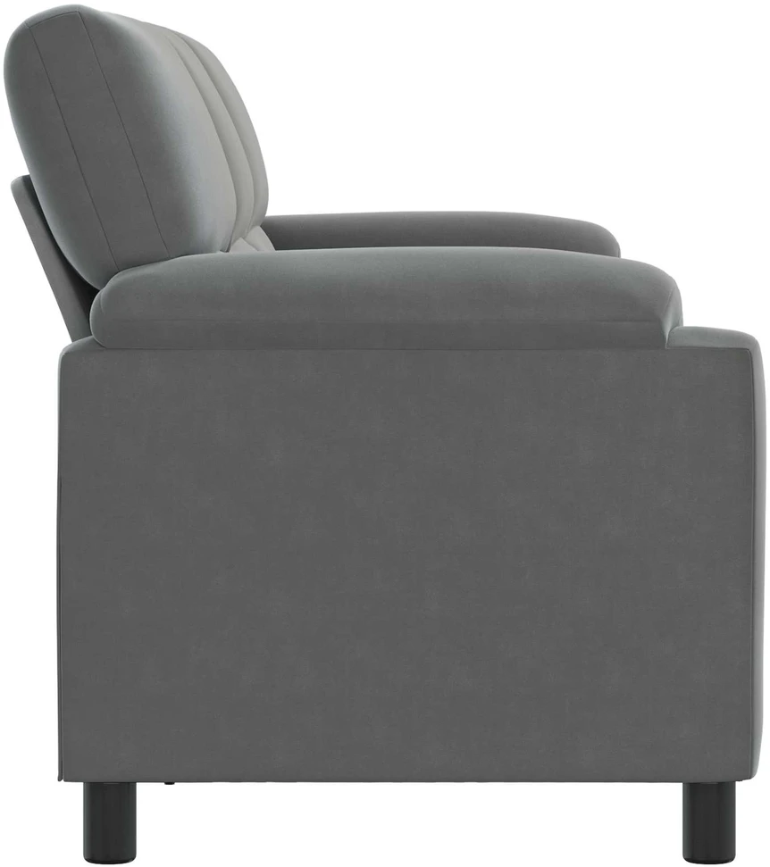 Sofa Tamsiai pilka 214 x 85 x 93 cm Aksomas