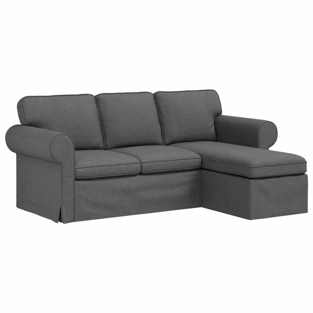 Sofa Tamsiai pilka 215 x 138 x 80 cm Metalas