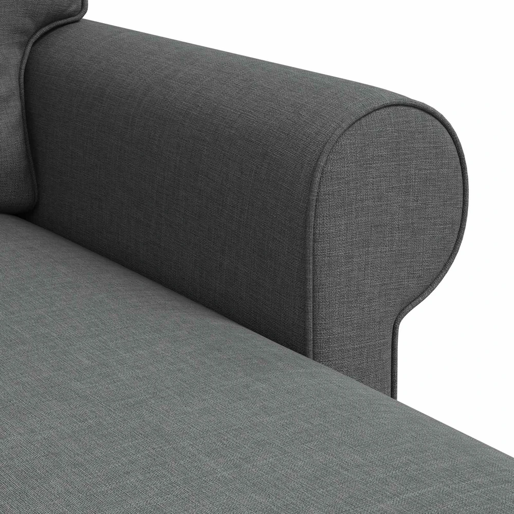 Sofa Tamsiai pilka 215 x 138 x 80 cm Metalas
