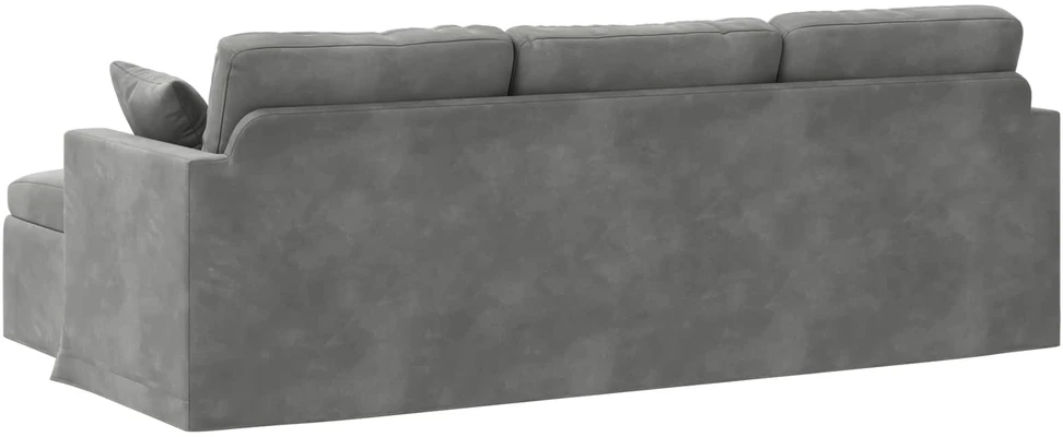 Sofa Tamsiai pilka 228 x 134 x 80 cm Aksomas