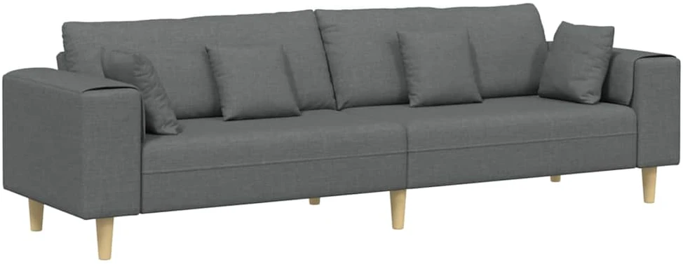 Sofa Tamsiai pilka 250 x 77 x 76 cm audinys