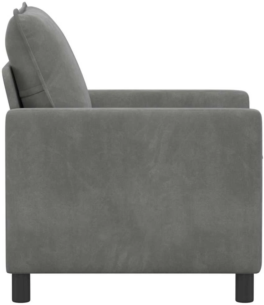Sofa Tamsiai pilka 76 x 81 x 87,5 cm Aksomas