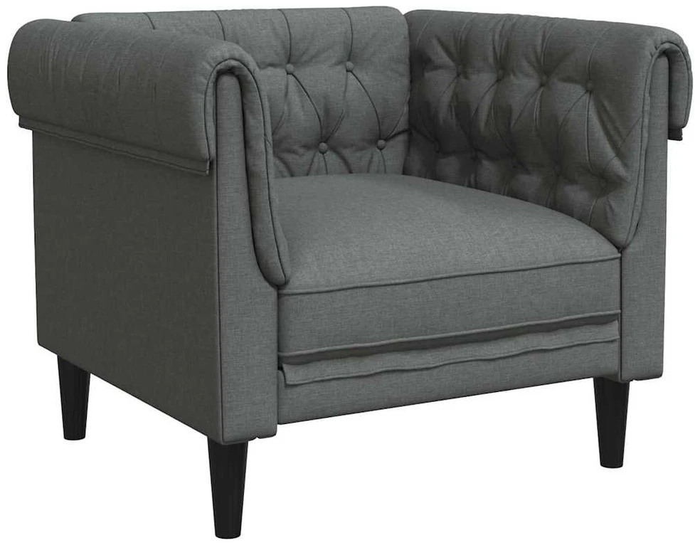 Sofa Tamsiai pilka 78,5 x 74,5 x 74,5 cm Poliesteris