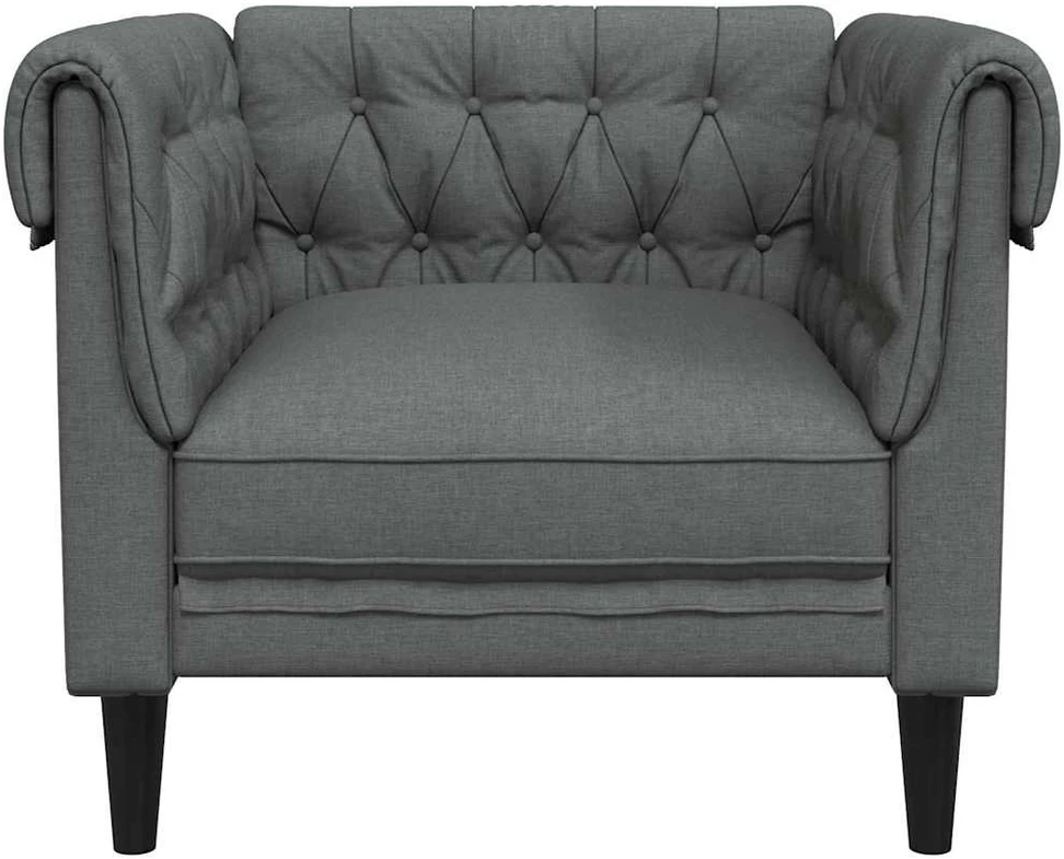 Sofa Tamsiai pilka 78,5 x 74,5 x 74,5 cm Poliesteris