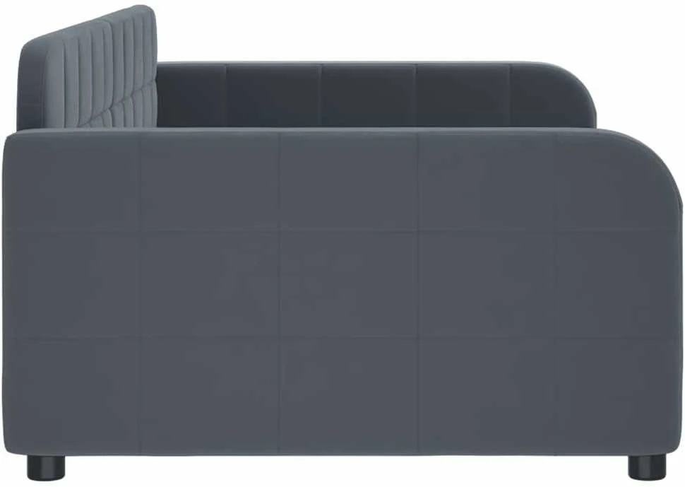 Sofa, tamsiai pilkos spalvos, 100x200cm, aksomas